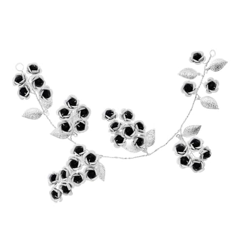 LALADEFIEE Rosen Stirnband Floral Haarband Kopfschmuck Brautschmuck Haarschmuck Blumen Stirnband Gothic Kopfschmuck von LALADEFIEE