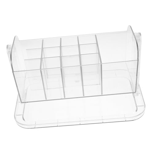 LALADEFIEE Transparenter Kosmetik-organizer Für Schreibtisch Aufbewahrungsregal Für Make-up Parfüm Und Kosmetikutensilien Platzsparend Und Praktisch von LALADEFIEE