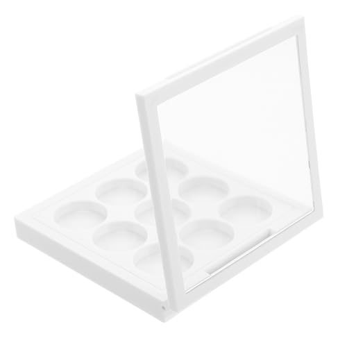 LALADEFIEE Rouge Highlighter Contour Lidschatten-palette Organizer Leere Hülle 9 Fächer Tragbares Make-up-set Für Unterwegs von LALADEFIEE