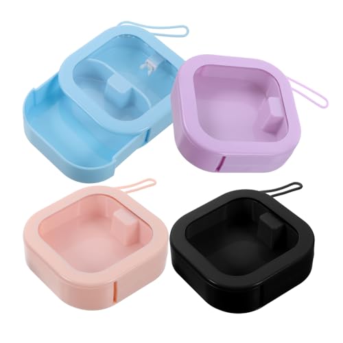 LALADEFIEE 4stücke Reise-schmuckbox Schmuckhalter-Organizer Für Reisen Schmucketui Tragbar Schmuck-Organizer Für Frauen Schmuckschatulle Für Mädchen Schmuckaufbewahrungsbox Schmucketui Schmuc von LALADEFIEE