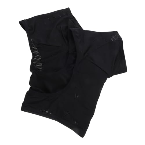 LALADEFIEE Schweißpads unter den Achseln Unterarm-Schweißpolster Kurzarm-Kleiderschilde schweißfänger underarm sweat pad Unterarmshirt-Sweatweste Achselpolster für Frauen Polyester Black von LALADEFIEE