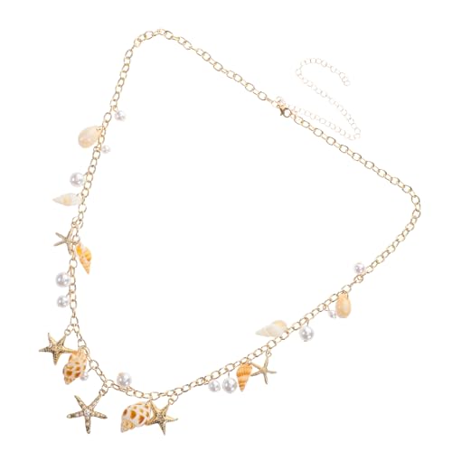LALADEFIEE Bauchkette Damen mit Muscheln und Kunstperlen Verstellbarer Taillengürtel für Sommer Outfits Strand Körperschmuck LALADEFIEE Bauchkette Damen mit Muscheln und Kunstperlen Verstellbarer Taillengürtel für Sommer Outfits Strand Körperschmuck von LALADEFIEE