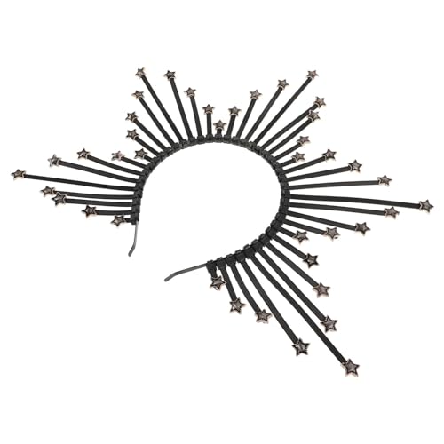 LALADEFIEE Vintage Stirnband Aus Metall Und Kunststoff Haarschmuck Für Damen Dekoriertes Accessoire Für Partys Cosplay Und Feiern Leicht Und Praktisch Für Retro-events Und Fotoshootings von LALADEFIEE