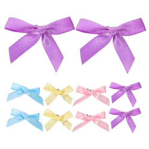 LALADEFIEE 24stücke Mini Haarschleifen Süße Haarklammern Für Frauen Bunte Schleifen-haarclips Komfortabel Und Langlebig Für Jeden Anlass Und Haarschnitt von LALADEFIEE