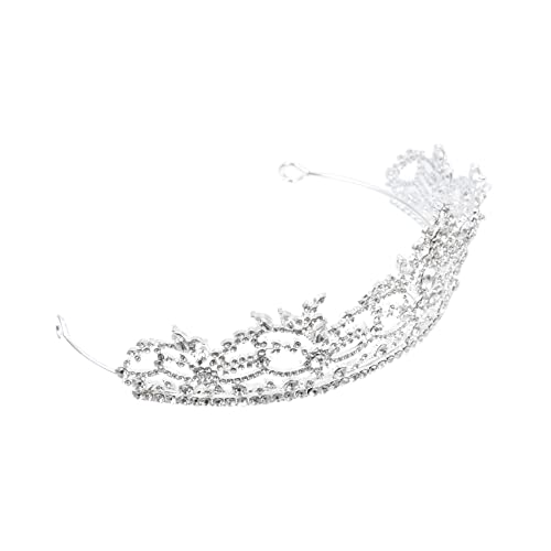 LALADEFIEE Tiara für Frauen Braut Haarschmuck mit Funkelnden Strasssteinen Haarreif für Hochzeit Braut Party Komfortabel und Leicht Geeignet für Hochzeitsfeier und Festliche Anlässe von LALADEFIEE