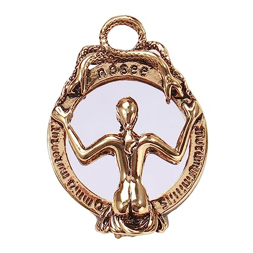 LALADEFIEE Totenkopf Spiegel Brosche Vintage Spiegel Modisches Accessoire Für Damen Kostüm Dekoration Anstecknadel Vintage Brosche Anstecknadel Für Damen von LALADEFIEE