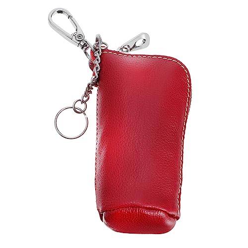 LALADEFIEE Pu Leder Schlüssel Tasche Mit Reißverschluss Münzbeutel Für Autoschlüssel Und Geld Für Herren Und Damen Praktische Aufbewahrung Für Unterwegs von LALADEFIEE