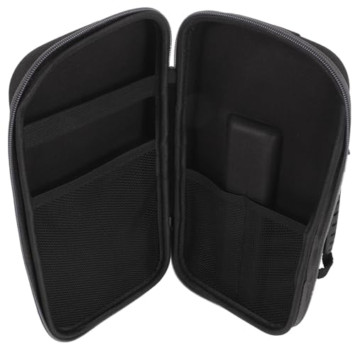 LALADEFIEE Tragbare Mikrofon Tasche aus Stoßfestem Eva Material mit Reißverschluss Organizer für Kabellose Mikrofone und Zubehör Kompakte Transporttasche für Reisen und Bühne von LALADEFIEE