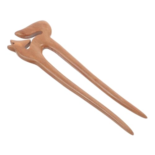 LALADEFIEE Vintage Haarstab Aus Holz 2 U-form Haarnadel Für Frauen Hochsteckfrisur Rustikales Haar Accessoire Für Dickes Haar Für Hochzeiten Und Besondere Anlässe von LALADEFIEE