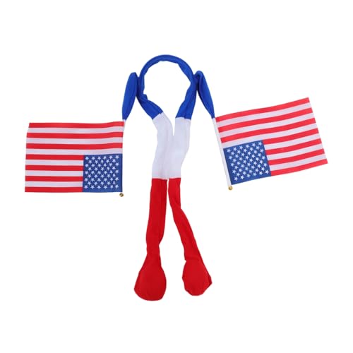 LALADEFIEE Unabhängiges Tag Haarband Flagge Haaraccessoire Leichtes Stirnband für Outdoor Partys Memorial Day Patriotisches Kostümzubehör und Reisetauglich von LALADEFIEE