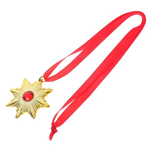 LALADEFIEE Vampirmedaillon Halskette Leichtes Kunststoff Schmuck Halloween Kostüm Zubehör für Gothic Damen Karneval Cosplay Party Horror Dekoration von LALADEFIEE