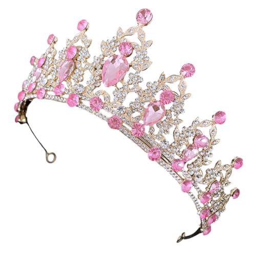 LALADEFIEE Vintage Barock Hochzeitskrone Haarschmuck Damen Braut Tiara Leicht Elegant für Festliche Anlässe Hochzeit Party Accessoire von LALADEFIEE