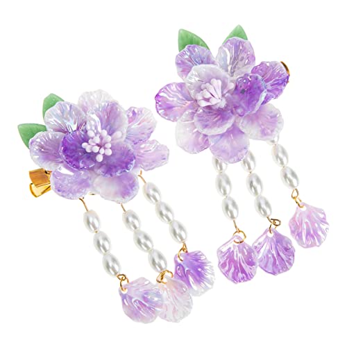 LALADEFIEE 1paar Blumen-haarclip Mit Perlen Und Quaste Retro Haarspange Für Frauen Chinesisches Stil-haaraccessoire Für Partys Anlässe Und Elegante Frisuren LALADEFIEE 1paar Blumen-haarclip Mit Perlen Und Quaste Retro Haarspange Für Frauen Chinesisches Stil-haaraccessoire Für Partys Anlässe Und Elegante Frisuren von LALADEFIEE