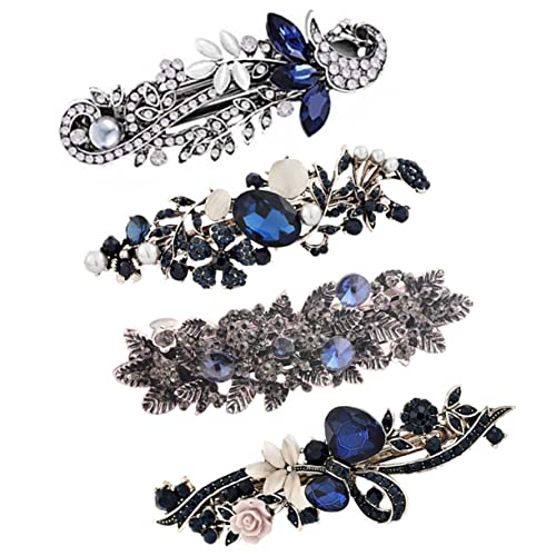 LALADEFIEE 1satz Vintage Haarklammern Teiliges Retro Blumen Haarschmuck Für Damen Friseurclips Für Hochzeiten Partys Und Besondere Anlässe Einzigartiges Design Mit Funkelnden Strasssteinen von LALADEFIEE