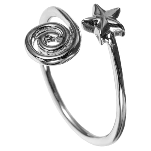 LALADEFIEE Vintage Offener Zehenring für Damen Verstellbarer Schmuck mit Stern Design Eleganter Fußschmuck für Strandpartys und Besondere Anlässe von LALADEFIEE