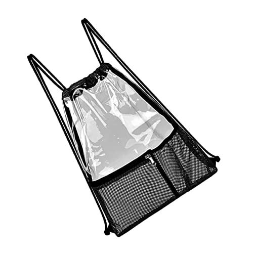 LALADEFIEE Transparenter Kordelzugbeutel Multifunktionaler Sportrucksack Aus Hochwertigem Material Und Tragbar Für Tägliche Aktivitäten Und Reisen von LALADEFIEE