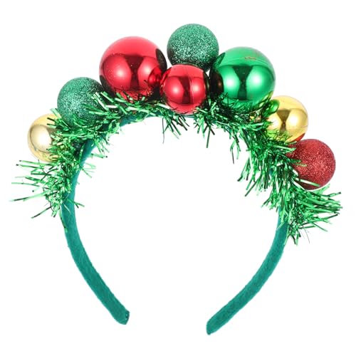 LALADEFIEE Weihnachten Haar Hoop Weihnachten Stirnband Helle Bänder Festliche Party Kopfschmuck von LALADEFIEE