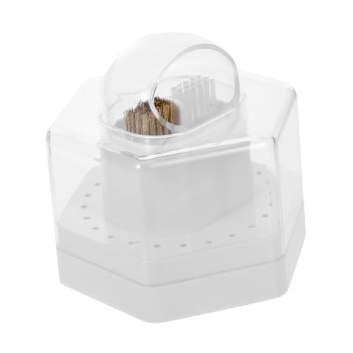 LALADEFIEE Wiederverwendbare Nagelbohrer Bits Aufbewahrungsbox Fach Organizer Für Schleifköpfe Klarer Für Nagelstudio Und Maniküre Multifunktionale Aufbewahrungslösung von LALADEFIEE
