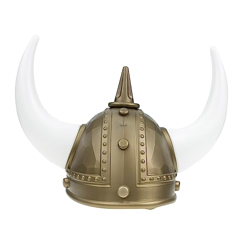 LALADEFIEE Wikingerkostüm Für Damen Wikingerhornhut Maskenkostüm Helm Foto-requisite von LALADEFIEE
