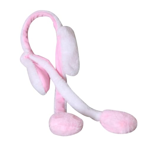 LALADEFIEE Haarband Aus Plüsch Mit Beweglichen Hasenohren Kopfbedeckung Für Mädchen Süße Stirnband-accessoires Für Partys Und Fotos von LALADEFIEE