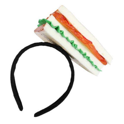 LALADEFIEE Essens-stirnband Sandwich Design Party Kopfbedeckung Essens-kopfschmuck Party-accessoires Essens-haarreif Für Kostümball Und Fotoshootings von LALADEFIEE