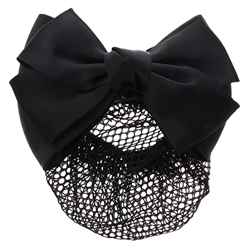 LALAFINA 1stk Haar Snood Net Bowknot-kopfschmuck Ballett-dutt-abdeckung Bowknot-brötchen-schlauch Motorhaube Ballett-brötchen-netz Kopfbedeckung Für Damen Gummiband Perücke von LALAFINA