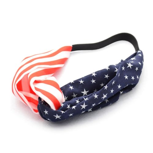 LALAFINA 10 Amerikanische Flagge Haarband USA Flagge Haaraccessoires Amerika-Flagge US Flagge gestreiftes Haarband stirnband Herbst und Winter Vereinigte Staaten von LALAFINA