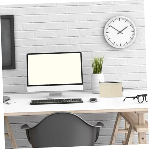 LALAFINA 10 Stück Teiliges Canvas Federmäppchen mit Reißverschluss Vielseitige Leere Kosmetiktaschen aus Schwarzem Segeltuch Robust für Stifte Make Up Reisen und Alltag Praktische von LALAFINA