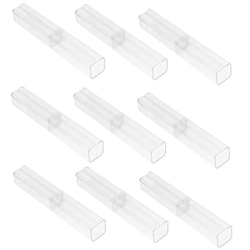 LALAFINA 10pcs Kinder Schreibwaren Container Bleistift Fall Stift Verpackung Box Deckel von LALAFINA