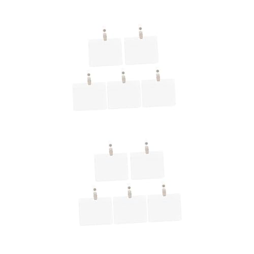 LALAFINA 10sätze Id Kartenhalter Mit Clip wasserdichte Transparente PVC Kartenhüllen Für Arbeitskarten Ausweise Kreditkarten Für Schule Und Büro von LALAFINA