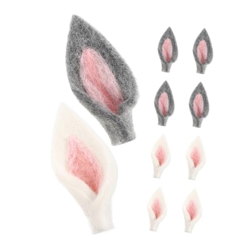 LALAFINA 10stücke Teiliges Hasenohren Haaraccessoires Aus Filz Plüschige Bunny Ears Für Ostern Partys Festlichkeiten Versatile Dekoration Für Haarclips Kostüme von LALAFINA