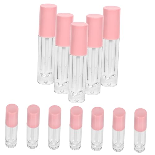 LALAFINA 12st Lippenstift Flasche Lipgloss Lip Plumper Gloss Klar Reise Lippe Lippenstifttuben Selber Machen Mini-lippenröhrchen Leere Lippenschläuche Flüssig Reisen Kunststoffrohr Plastik von LALAFINA