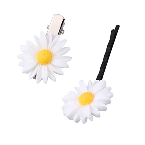 LALAFINA 16st Haarnadeln Für Mädchen Gänseblümchen-haar-accessoires Haare Haarspangen Haarspange Aus Harz Sonnenblumen Haarspangen Vintage Kopfbedeckung Frauen Student Haarteil Hochzeit von LALAFINA