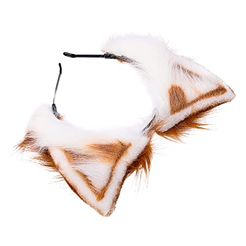 LALAFINA 1Pc Ohren Dusche Hoop Wolf Clip Kamel Baby Katze Faux Bowknot Schöne Haarschmuck Kopfbedeckung Plüsch Kopfschmuck Kinder Ohr Pelzigen Requisiten Band Prop Haarband Haarband Kamel von LALAFINA