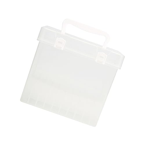 LALAFINA 1Stk Mäppchen Aufbewahrungskoffer für Schreibwaren Marker-Organizer Stifthalter Markierungsstift-Aufbewahrungseimer tragbar Schreibwaren-Box Textmarker Stifteimer Container Plastik von LALAFINA