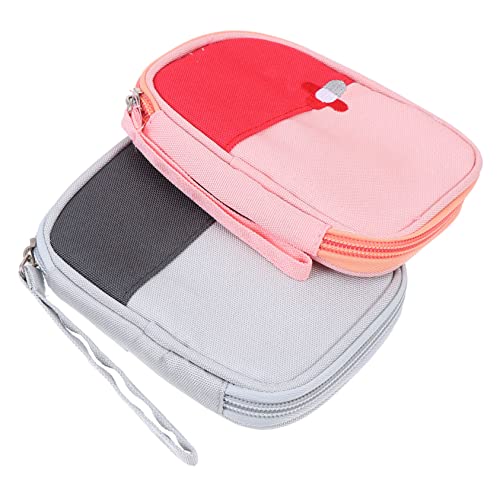 LALAFINA 2 Stück Medikamenten-Aufbewahrungstasche Erste-Hilfe-Tasche Erste-Hilfe-Set-Tasche Koffer Für Männer Kleine Taschen Für Männer Mini-Erste-Hilfe-Tasche Mini-Geldbörse von LALAFINA