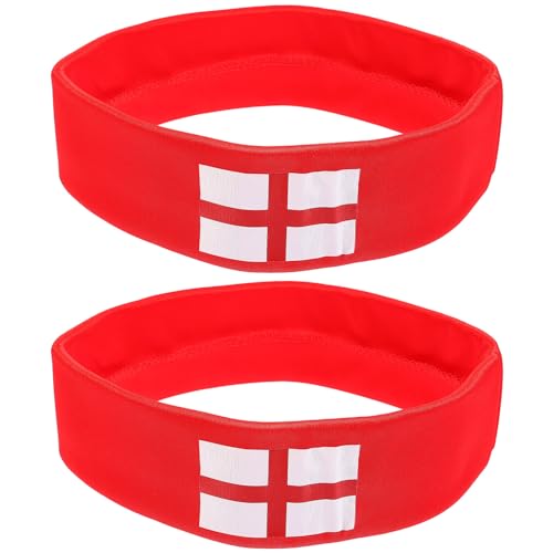 LALAFINA 2st Wm-stirnband Rotes Stirnband Fußball-haar-accessoire Haarbänder Für Damenhaar Stirnbänder Für Männer Sport-stirnband Für Männer Bandana Stirnband Schal Tuch Stoff Fräulein von LALAFINA