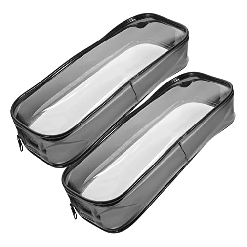 LALAFINA 2 Stück Tragbare Stiftetasche Multifunktionale Klare Bleistiftaufbewahrung für Schüler für Zeichnungen und Kreative Aktivitäten Leicht und von LALAFINA