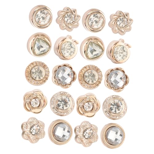 LALAFINA 20stücke Magnetknöpfe Für Kleidung Schalmagnete Magnetische Kleidungsclips Für Damen Hijab-anstecknadeln Magnetische Hemdklammer Multifunktions-schalverschlüsse von LALAFINA