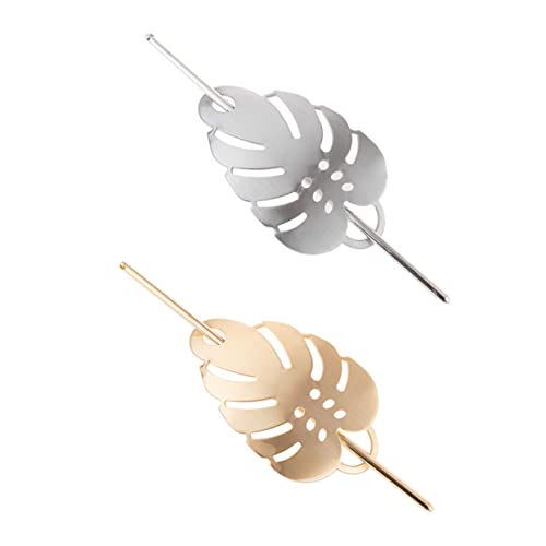 LALAFINA Metallische Damen-haarnadel Stilvolle Kopfbedeckung Dekorative Haarnadel Haar-accessoires für Frauen Einzigartiger Kopfschmuck von LALAFINA