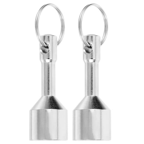 LALAFINA 2St Magnet Schlüsselbund Goldtester Schlüsselbund-Magnet Magnete Automagnet magnetischer Schlüssel Ring Schmuck Test für Metallrecycler Bastler und Sammler von LALAFINA