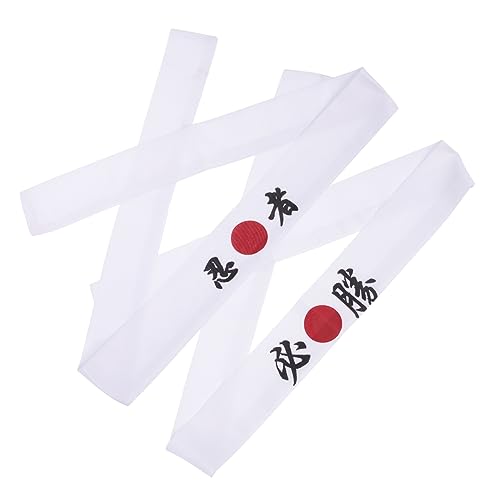 LALAFINA 2St Ninja-Stirnband damen stirnband cotton headband Ninja-Party-Dekorationen -Bandana-Stirnband modische Stirnbänder weißes Kopftuch für Damen Stirnband Stirnbänder von LALAFINA