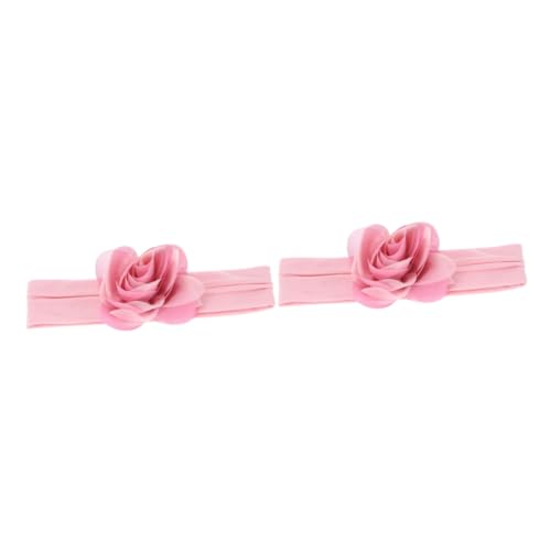 LALAFINA 2st Mädchen Stirnbänder Elastisch Kinder Stirnbänder Kinder Haargummis Neugeborene Haarreifen Blumen Haarband Haarreifen Für Kinder Haarbänder Für Kinder Kleinkind Gummiband Baby von LALAFINA