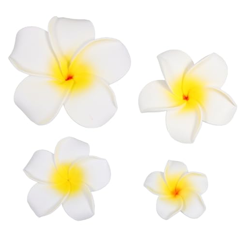 LALAFINA Hawaii Haarschmuck 4 Tropische Haarspange Dekorativer Hut Hawaiianische Clips Kopfschmuck Clip Urlaub Für Alligator Strand Kinder Zubehör Clips Haarspangen Frangipani Haarspange von LALAFINA