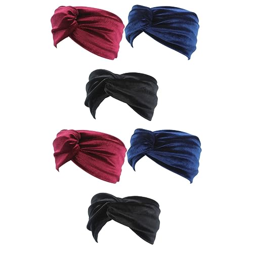 LALAFINA 6 Stk Turban-haarband Yogabänder Haare Weihnachtsgeschenk Damen Stirnbänder Geknotetes Haarband Stirnbänder Mit Verdrehten Knoten Schals Für Frauen Stirnband Perlmutt Fräulein von LALAFINA