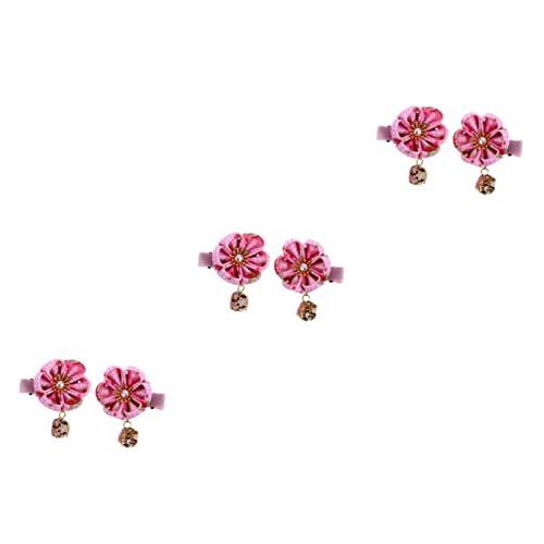 LALAFINA 6 Stk Kleine Pflaumenblüte Kopfschmuck Haarnadel Im Japanischen Stil Traditionelle Japanische Haaraccessoires Haarspange Mit Blumenquaste Legierung Kimono Mädchen Die Blumen von LALAFINA