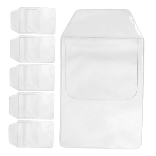 LALAFINA 6 Stück Teiliges PVC Stifttaschen Transparent Robustes Pocket Protector für Hemd und Laborkittel Taschen Auslaufsicherer Stifthalter für Büro Schule und Professionellen von LALAFINA