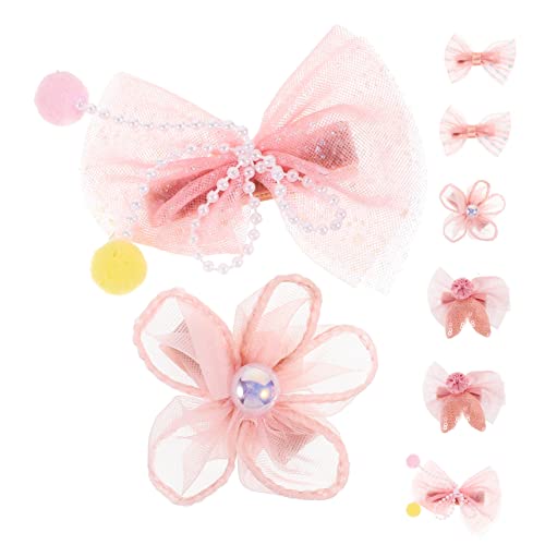 LALAFINA 8 Stk Mesh-Schmetterling-Haarspange Haarschmuck für Frauen Blumen-Haarspangen Haarklammer Haarnadel Krokodilklemmen Haarspangen für kleine Mädchen Haarspangen mit Blumenmuster Süss von LALAFINA