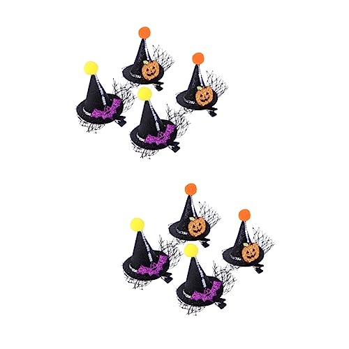 LALAFINA 8 Stk Beanie-haarspange Geisterhaarspangen Glitzernde Haarspangen Fledermaus Haarspangen Fascinator Haarspange Für Damen Kinderhaare Fräulein Kunstleder Halloween von LALAFINA