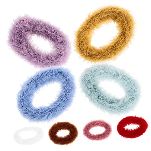 LALAFINA 8St Plüsch Haargummi Haargummis für kleine Haarschmuck für Kleinkinder haarband hair-band Mini-Haarbänder Haarschmuck für Kinder Gummiband Stirnband von LALAFINA